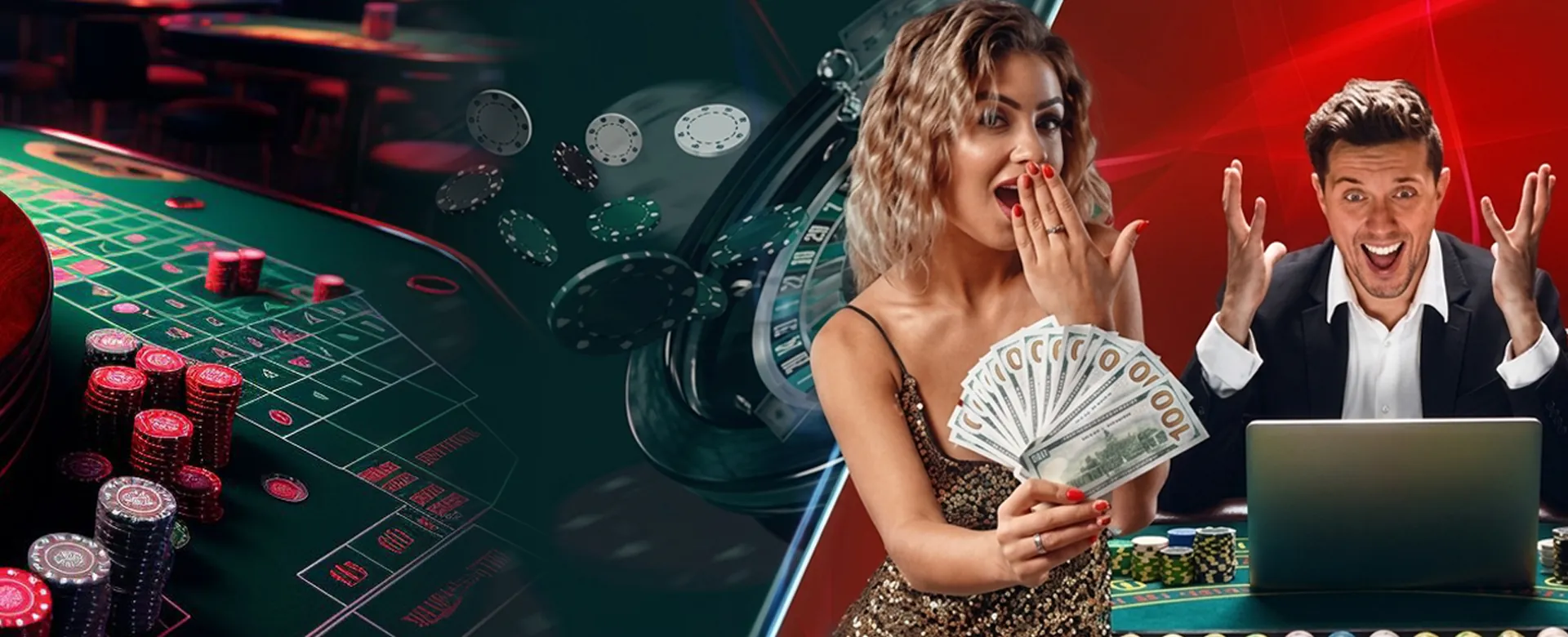 gbet Blog Header with golden accents and casino elements